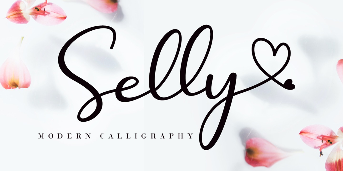 Font Selly Calligraphy